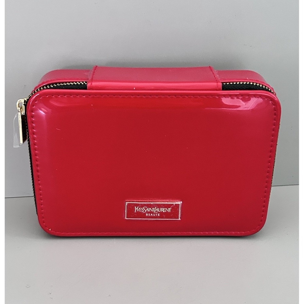 Yves Saint Laurent Red Patent Cosmetic Case